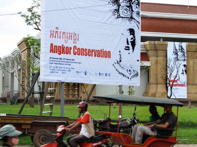 Ausstellung :„Angkor Conservation“, Siem Reap / Kambodscha